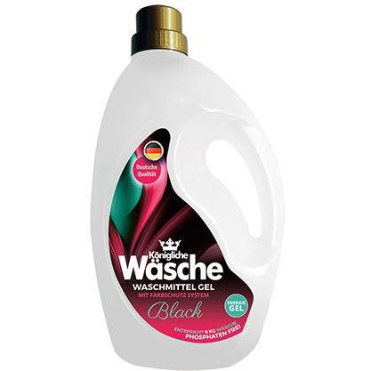 Detergent lichid gel concentrat pentru rufe Konigliche Wasche Black, 106 spalari, 3.2L
