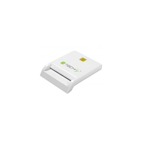 Techly Compact Smart Card Reader/Writer USB2.0 White I-CARD CAM-USB2TY čítačka čipových kariet Vnútorný USB Biela
