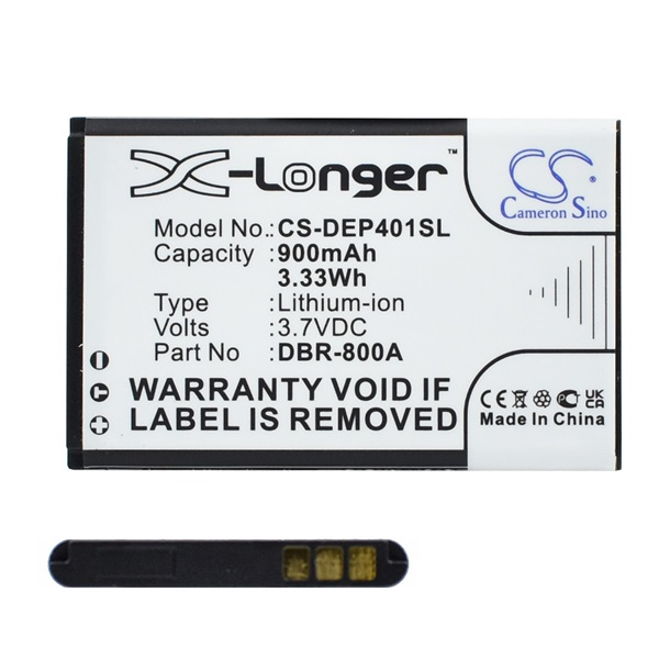Cameron Sino Li-Ion akku (3.7V/900mAh, Brondi W11 kompatibilis) FEKETE Doro 1370 (CS-DEP401SL)