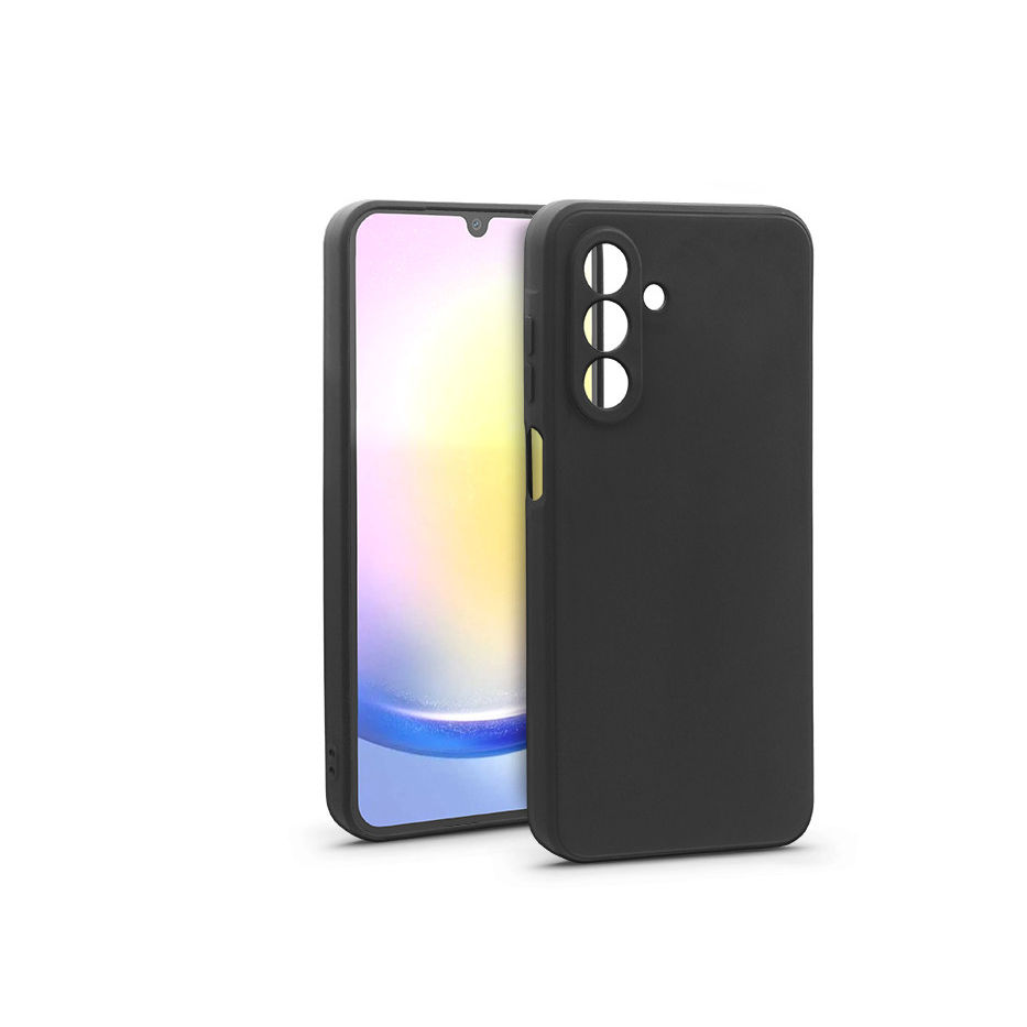 Haffner Matt szilikon tok - Samsung SM-A266 Galaxy A26 5G - fekete (HF356964)