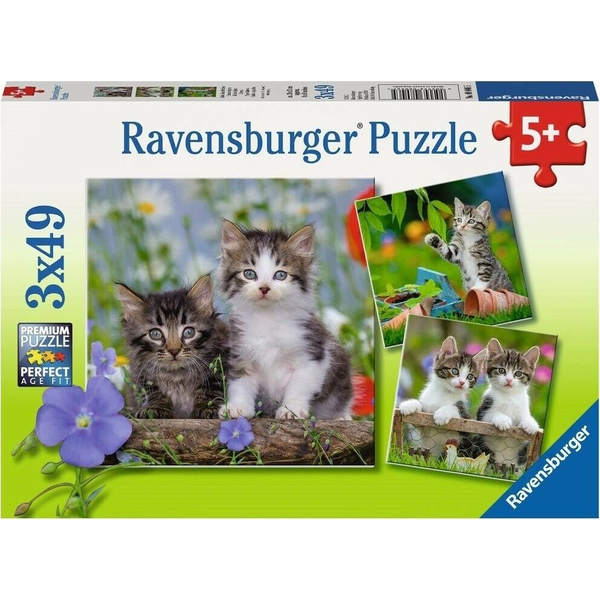 Ravensburger 3x49 Darabos Puzzle - Kiscicák