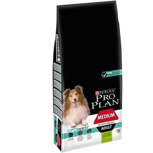 Pro Plan Adult Medium Sensitive Digestion Optidigest - Lamb Száraztáp 14 kg (83846)