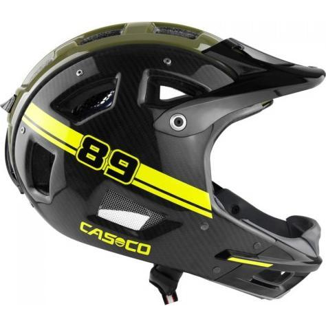 Casco Kask rowerowy CASCO MTBE Full-Face Carbon neon M