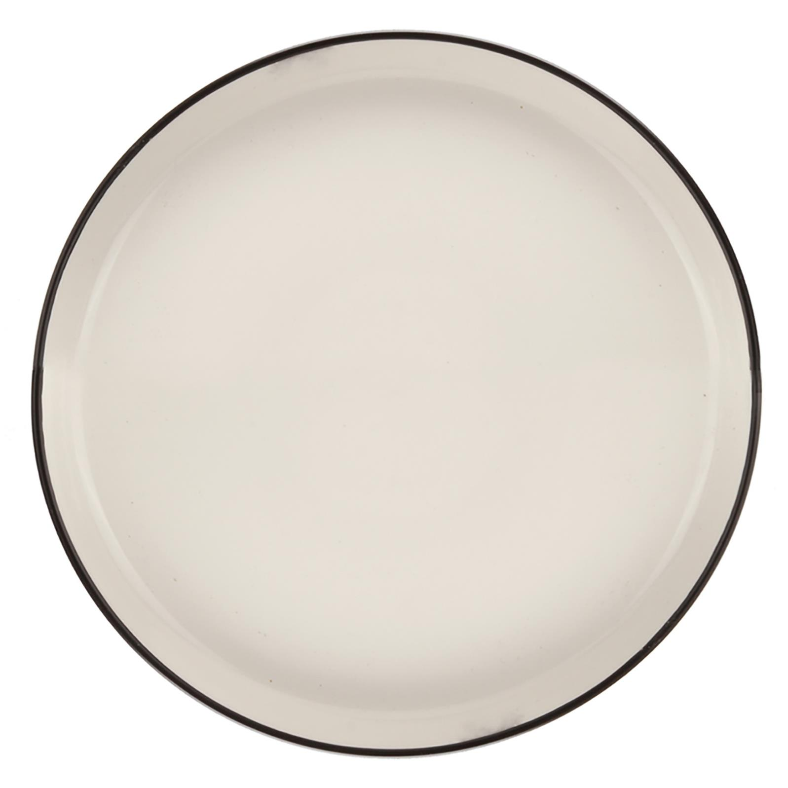 Clay Land Desszertes tányér, 21,5 cm, fekete-fehér (8929-00-00)