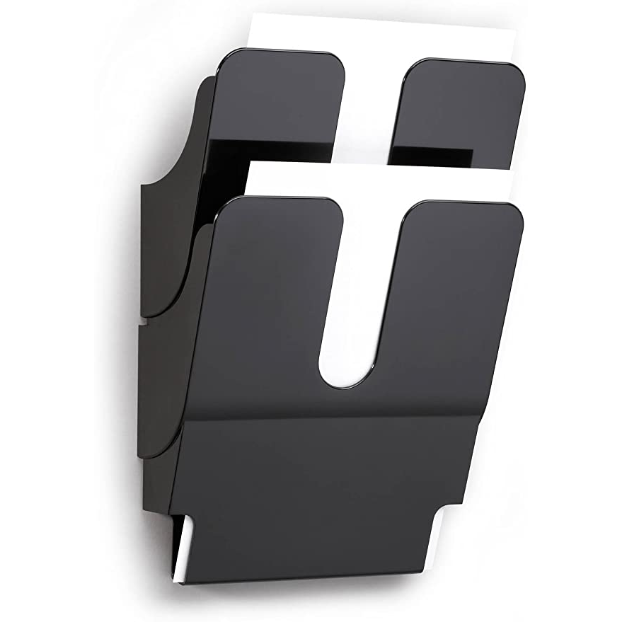 Durable Flexiplus 2 A4 fali álló prospektustartó - Fekete (2 db) (1709008060)