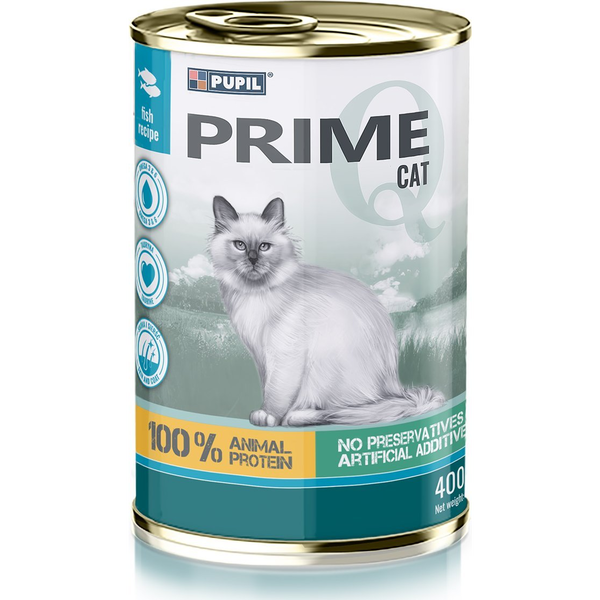 PUPIL Prime Karma mokra dla kota PUPIL Prime bogata w łososia z pstrągiem 400 g