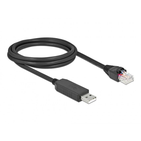 Sériový kabel USB 2.0 typ A (samec) na RS-232 RJ45 FTDI 2m Delock 64161
