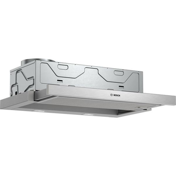 Bosch DFM064A53 campana Semintegrada (extraíble) Metálico, Plata 400 m³/h
