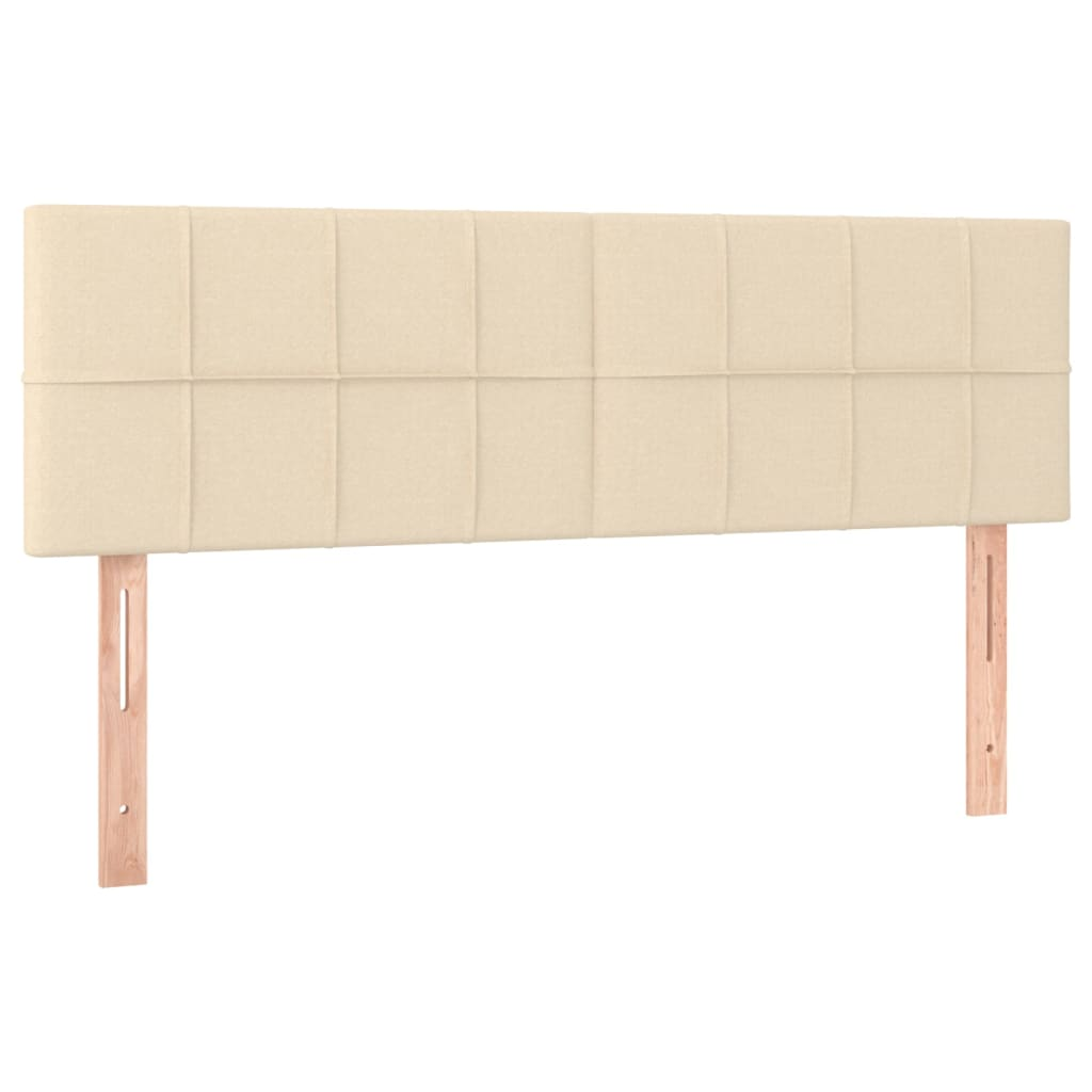 2 db krémszínű szövet fejtámla 72 x 5 x 78/88 cm (346051)