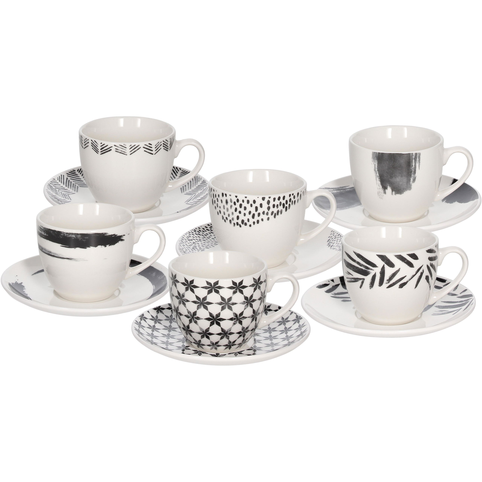 Tognana IRIS ZENITH teáscsészekészlet csészealjakkal, 6 db, 200 ml (IR685025974)