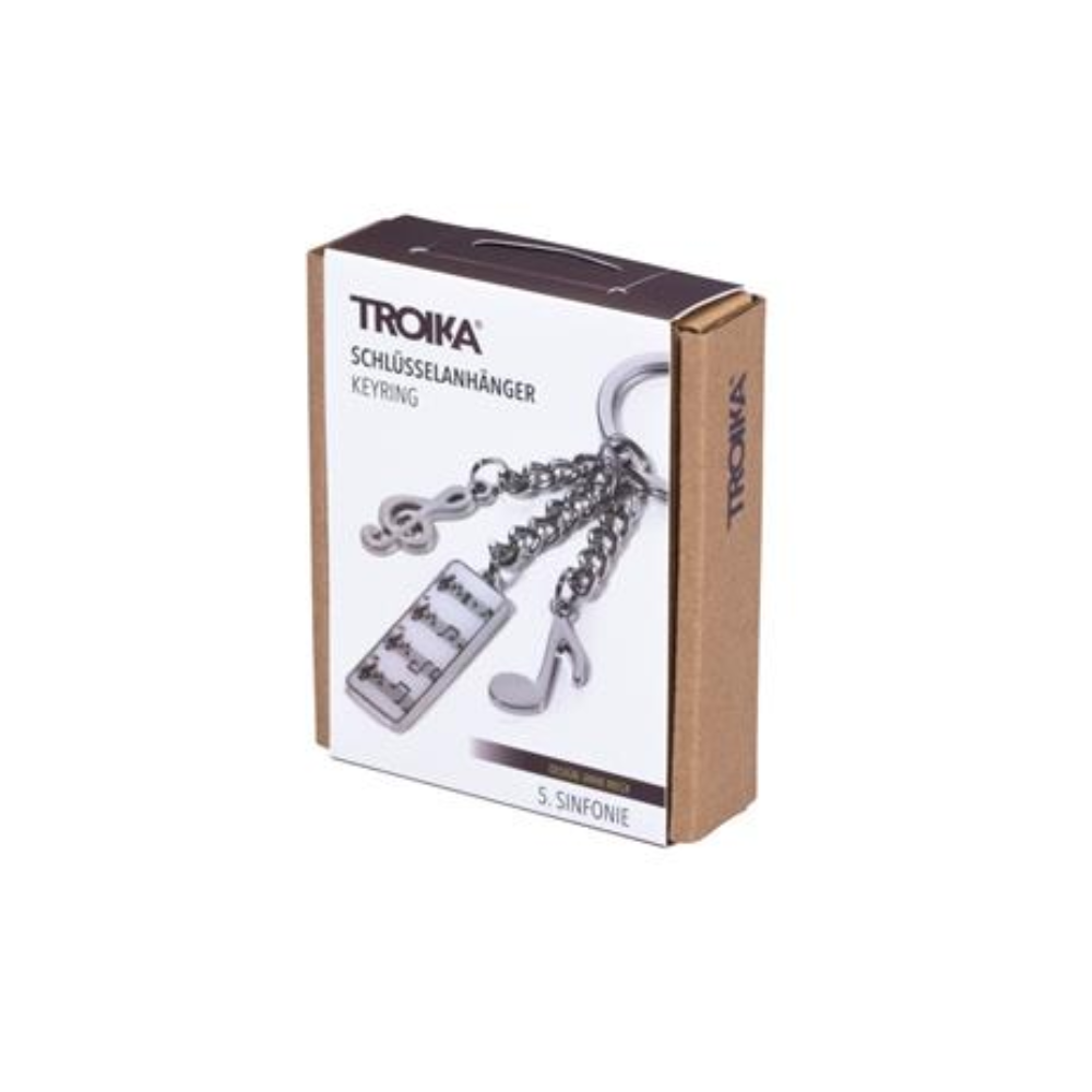 Troika Kulcstartó ajándéktárgy 3 charm dísszel - Az 5. Szimfónia (KR12-05/CH)