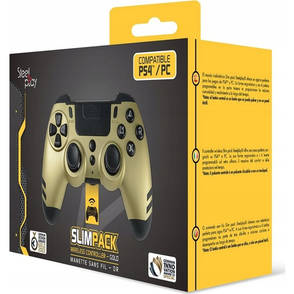 Lexip Metaltech Arany RF Gamepad Analóg/digitális PC, PlayStation 4