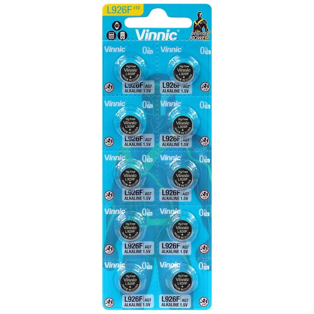 Vinnic Alkaline G7 / L926F Gombelem (10db/csomag) (L926F)