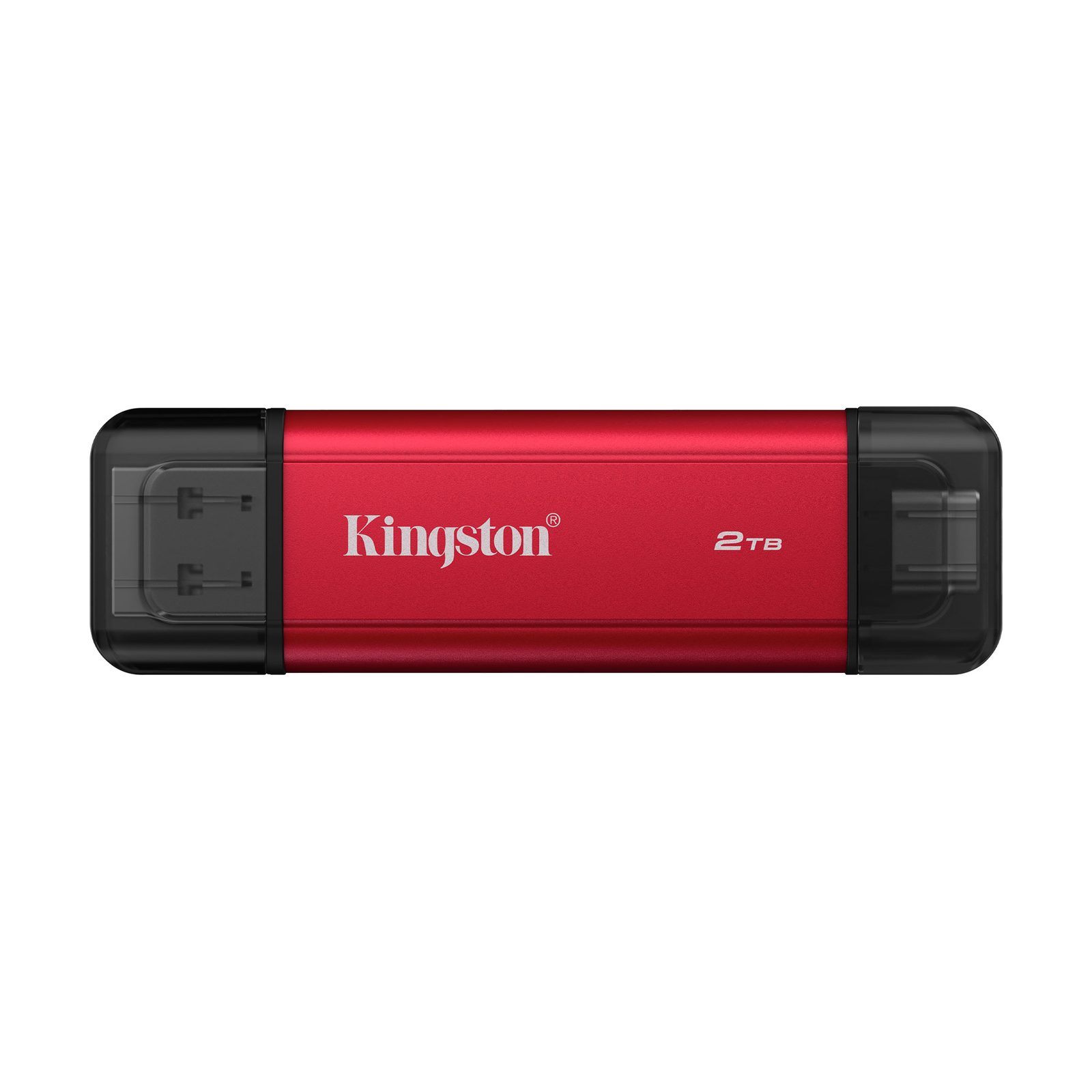 Kingston Technology Dual Portable 2 TB USB Type-A / USB Type-C 3.2 Gen 2 (3.1 Gen 2) Fekete, Vörös