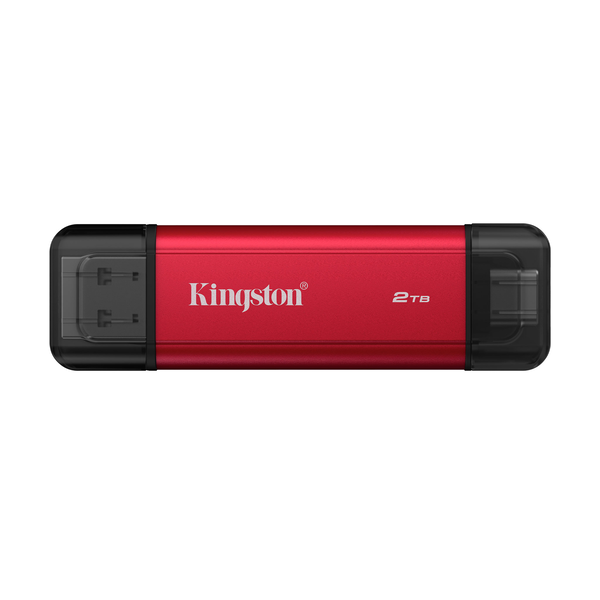 Kingston Technology Dual Portable 2 TB USB Type-A / USB Type-C 3.2 Gen 2 (3.1 Gen 2) Fekete, Vörös