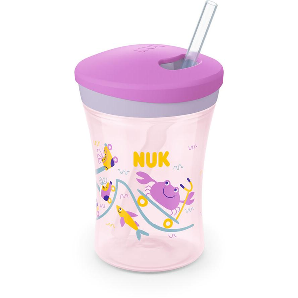 NUK Trinklernbecher Action Cup 230ml rosa