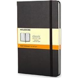 Moleskine Large 240lapos vonalas fekete jegyzetfüzet (246883)