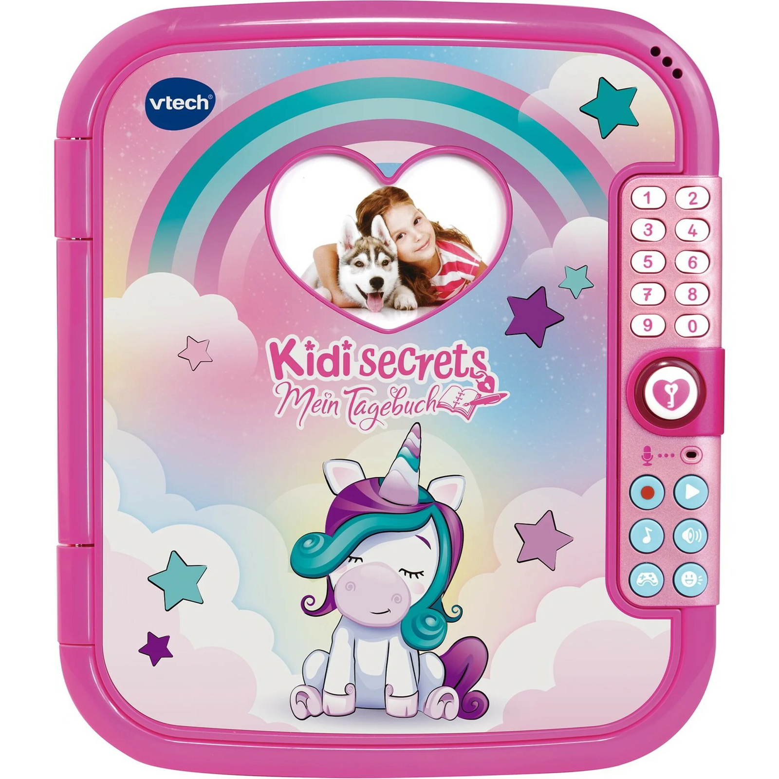 VTech 80-193004 Kidisecrets - Számzáras Unikornis Titkos napló gyerekeknek - Pink (Csomagolássérült) (80-193004/bontott)