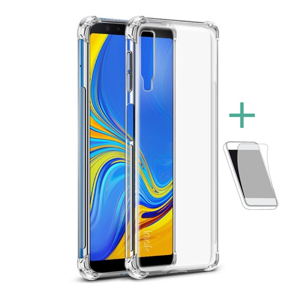 IMAK Samsung Galaxy A7 (2018) Ütésálló Tok - Átlátszó (GP-82320)