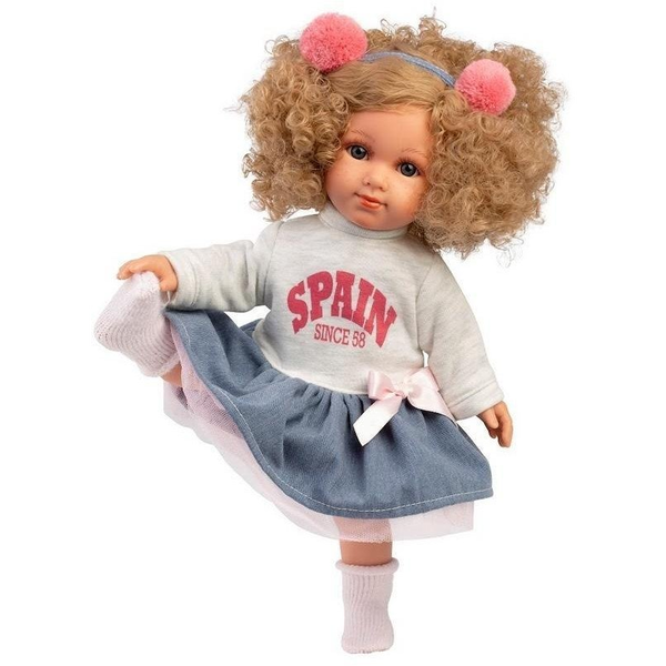 Llorens 53557 Elena - élethű baba puha szövet testtel - 35 cm