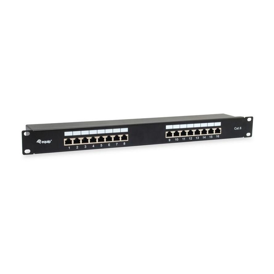 Equip Patchpanel 16x RJ45 Cat6 19