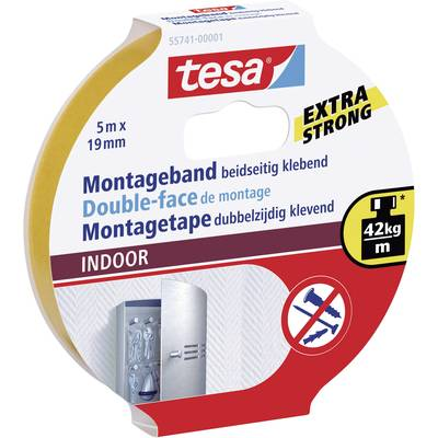 Kétoldalas ragasztószalag beltérre, 5m:19mm, TESA® (55741)