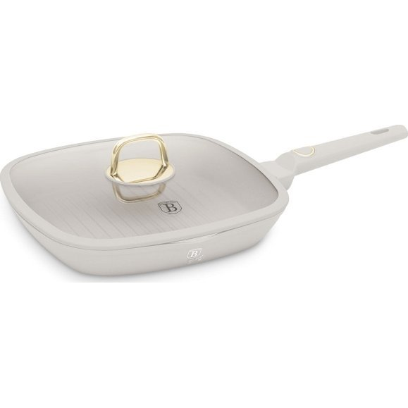 BerlingerHaus BH/8067 Sahara Collection Grill Serpenyő - 28 cm, Tapadásmentes Titánpro Bevonattal (BH-8067)