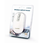 Безжична мишка Gembird MUSW-4B-06-WS, 1600 dpi, Бял/Сребрист