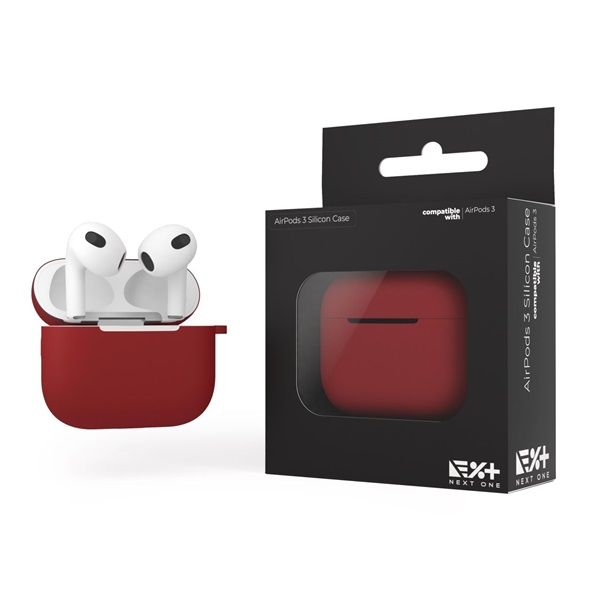 NextOne AP3-SIL-RED AirPods 3 piros szilikon védőtok (AP3-SIL-RED)