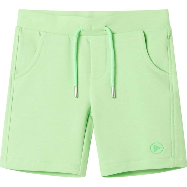 Fluo zöld gyerekrövidnadrág 128