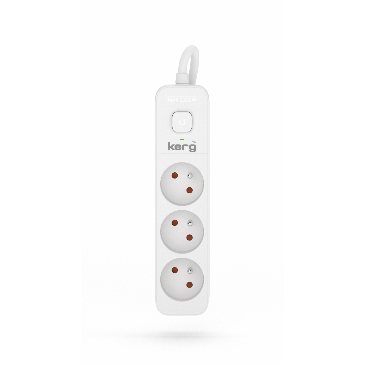 Kerg M02375 230V Elosztó 3 aljzatos 1.5m - Fehér (M02375)