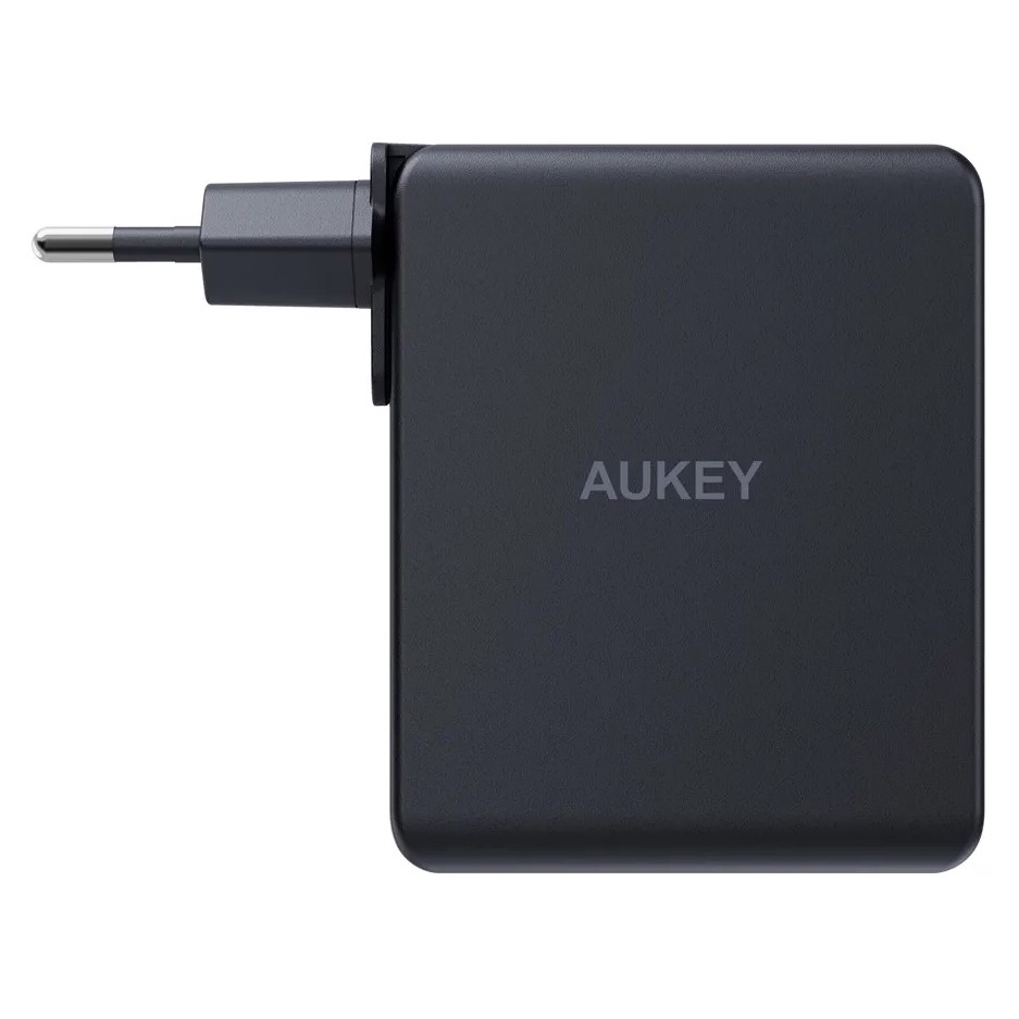 AUKEY PA-B7O 2x USB-C / USB-A Hálózati utazótöltő - Fekete (140W) (PA-B7O)