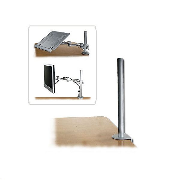 Lindy LCD tartó asztali szorítós 450mm - ezüst (40692) (40692)