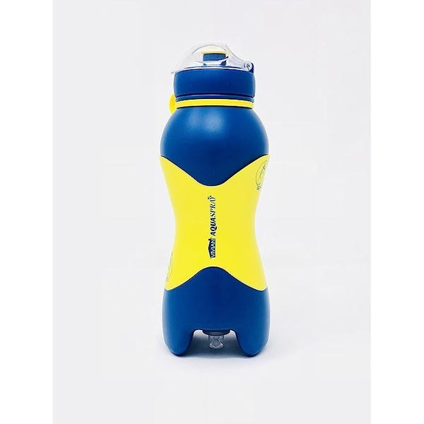 Silikonová láhev sportovní lahev na pití AquaSpray žlutá