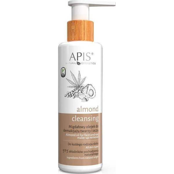 Apis Almond Cleansing migdałowy olejek do demakijażu i mycia twarzy dla każdego rodzaju skóry 150 ml