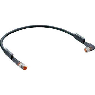 Belden 43655-1 Érzékelő-/működtető összekötő, konfekcionált M8 Dugó, egyenes, Alj, hajlított 0.60 m Pólusszám: 3 1 db (43655-1)