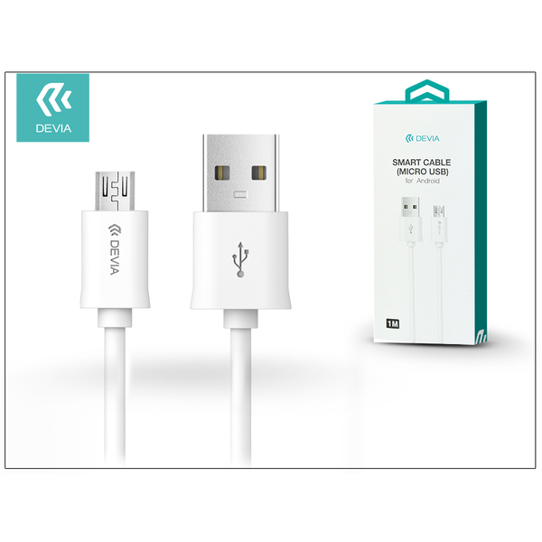 Кабел за данни и зареждане Devia Smart Cable, USB - micro USB, 1 м