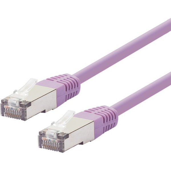 LOGON TCR55SS003V kabel sieciowy Fioletowy 0,3 m Cat5e SF/UTP (S-FTP)