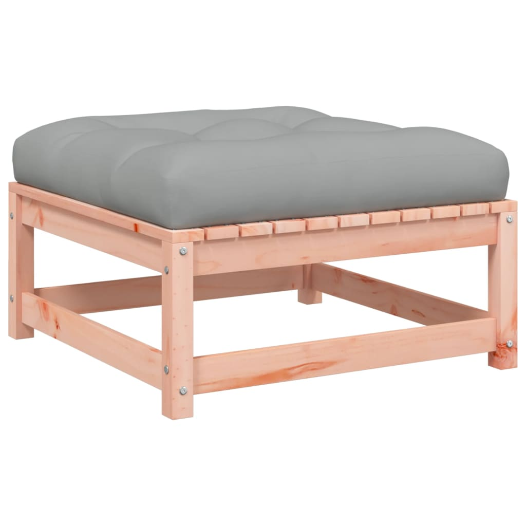 tömör duglászfenyő kerti lábzsámoly párnákkal (838099)