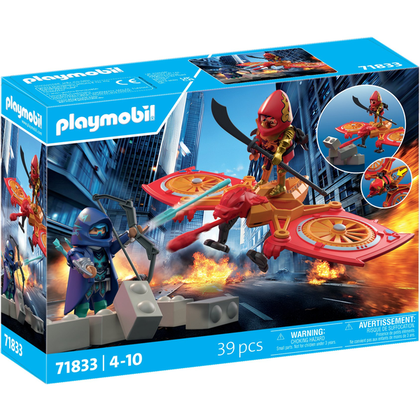 PLAYMOBIL Heroes Hős drón gonosz nindzsával szemben 71833