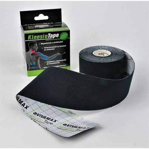 Vivamax kineziológiai tapasz 1db fekete (GYVKTF) (GYVKTF)