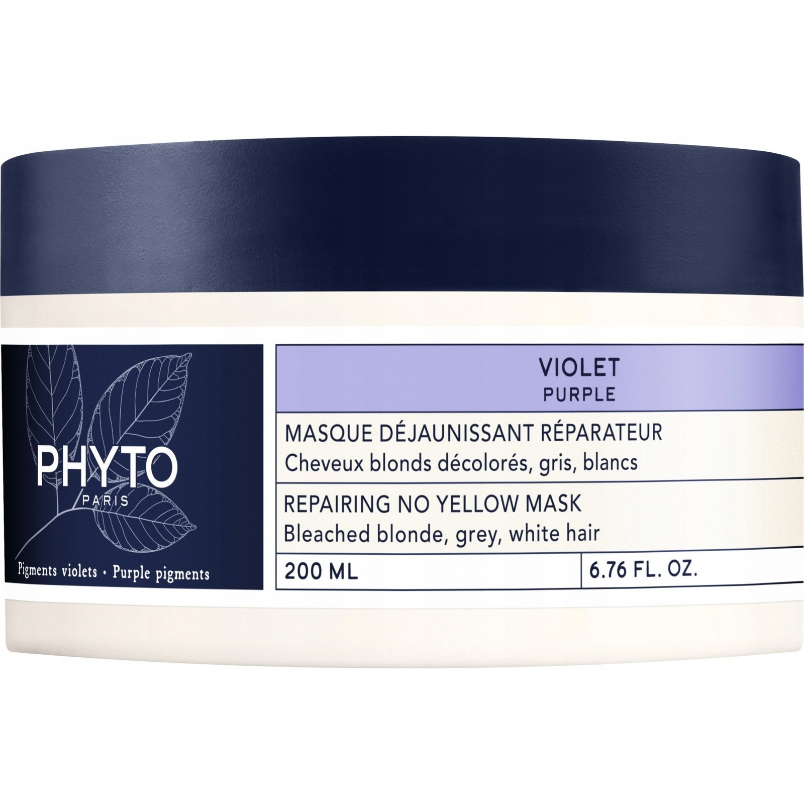 PHYTO Purple Mask szőkített, ősz és fehér hajra 200 ml (3701436915766)