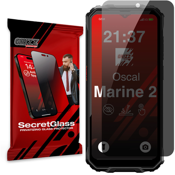 Matowe szkło prywatyzujące GrizzGlass SecretGlass do Oscal Marine 2