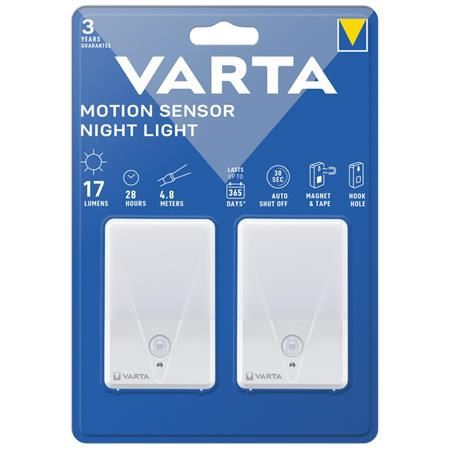 Varta Motion Sensor Night LED éjjeli lámpa 2db (16624101402) (v16624101402)