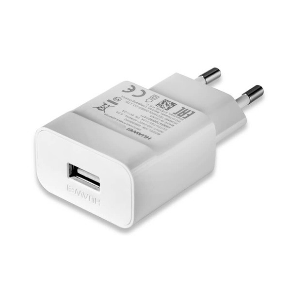 Huawei HW-050200E01W Мрежово зарядно USB гнездо (5V / 2000mA, поддръжка за бързо зареждане, БЕЗ кабел!) БЯЛО