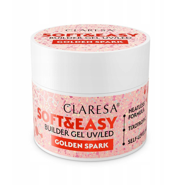 ART.ROZNE CLARESA_Soft&amp|Easy żel budujący Golden Spark 45g
