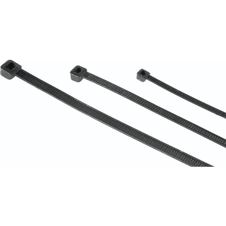 Hama 00221002 Kábelkötöző Műanyag Fekete rugalmas; (H x Sz) 100, 150, 200 mm, mm, mm x 0.25 cm 150 db (002210020000)