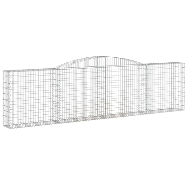 Coș gabion arcuit 400x30x100/120 cm fier galvanizat