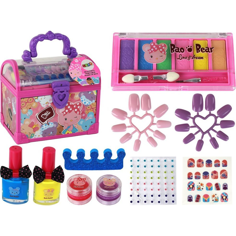 DIY Beauty Set Pink Case - Smink és Köröm Kiegészítőkkel (17054)