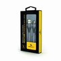 Кабел за захранване и данни на Gembird, USB 2.0 (T) към Micro-USB 2.0 (T), 1 м, сив / бял, CC-USB2B-AMmBM-1M-WB2